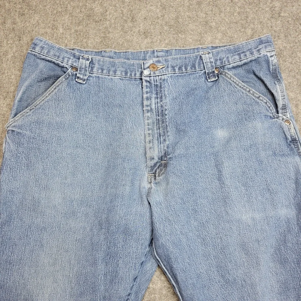Wrangler Jeans Mens 38x30 Blue Denim Y2k Carpenter Workwear Rancher Country Cow